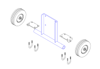 Hutchinson - Hutchinson Optional Wheel Kit for 10" Stand on 25° Power Head