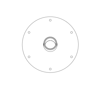 BinMaster - BinMaster GRMP-14 0° Stainless Steel Side Mounting Plate with White Silicone Gasket
