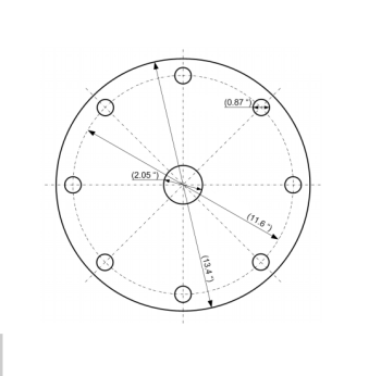 BinMaster - BinMaster 0° Mounting Plate for 3DLevelScanner